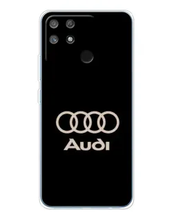 Чехол для Realme NARZO 80 Lite 4G с картинкой «Audi — золотой логотип»
