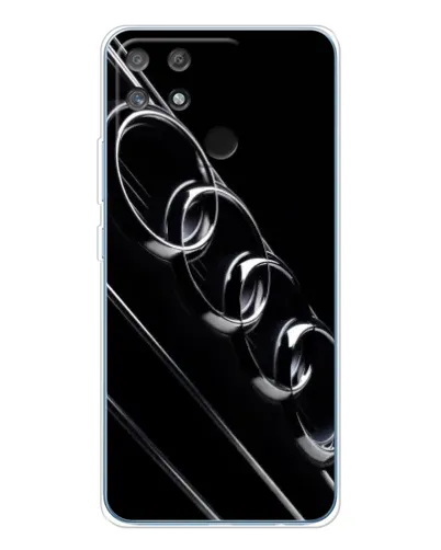 Чехол для Realme NARZO 80 Lite 4G с картинкой «Audi — абстрактные кольца»