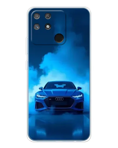 Чехол для Realme NARZO 80 Lite 4G с картинкой «Audi — голубая энергия»