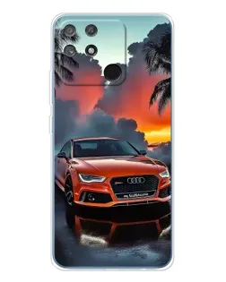 Чехол для Realme NARZO 80 Lite 4G с картинкой «Audi — закат»