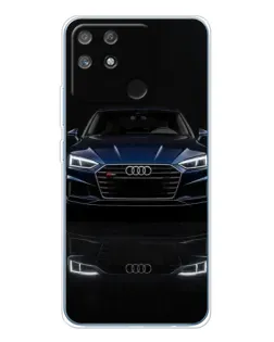 Чехол для Realme NARZO 80 Lite 4G с картинкой «Audi — ночное отражение»