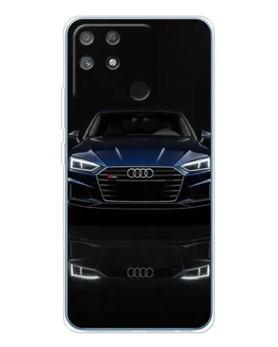 Чехол для Realme NARZO 80 Lite 4G с картинкой «Audi — ночное отражение»