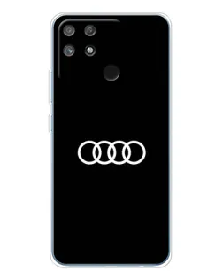 Чехол для Realme NARZO 80 Lite 4G с картинкой «Audi White Logo»