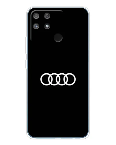 Чехол для Realme NARZO 80 Lite 4G с картинкой «Audi White Logo»
