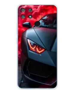 Чохол для Realme NARZO 80 Lite 4G з картинкою «Lamborghini червоне сяйво»