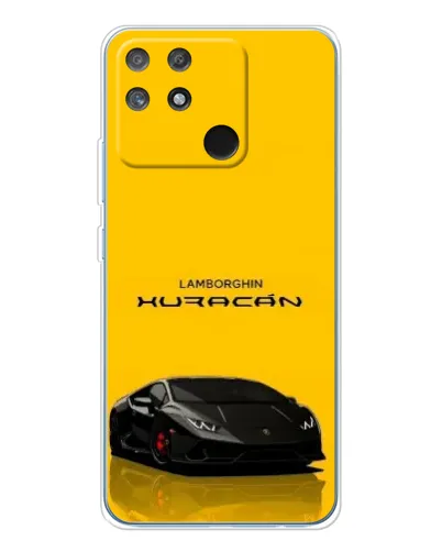 Чохол для Realme NARZO 80 Lite 4G з картинкою «Lamborghini Huracan чорний»