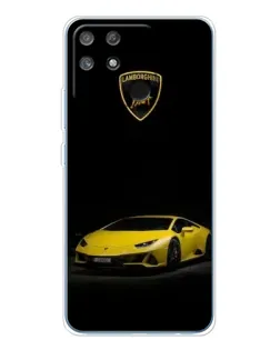 Чохол для Realme NARZO 80 Lite 4G з картинкою «Lamborghini жовтий акцент»