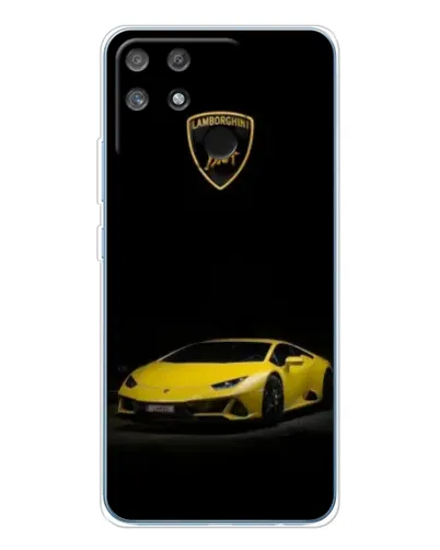 Чохол для Realme NARZO 80 Lite 4G з картинкою «Lamborghini жовтий акцент»