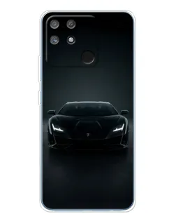 Чохол для Realme NARZO 80 Lite 4G з картинкою «Чорний Lamborghini Aventador»