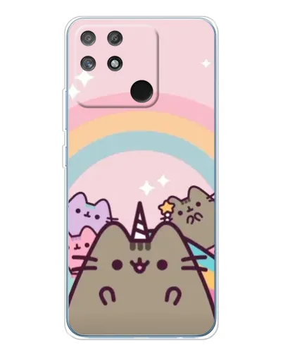 Чехол для Realme NARZO 80 Lite 4G с картинкой «Единорог Pusheen» Чехол для Realme NARZO 80 Lite 4G с картинкой «Единорог Pusheen»