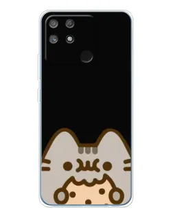 Чехол для Realme NARZO 80 Lite 4G с картинкой «Пушин на черном»