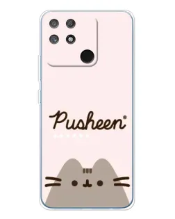 Чехол для Realme NARZO 80 Lite 4G с картинкой «Pusheen логотип»
