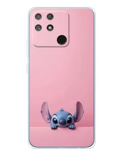 Чехол для Realme NARZO 80 Lite 4G с картинкой «Stitch выглядывает»