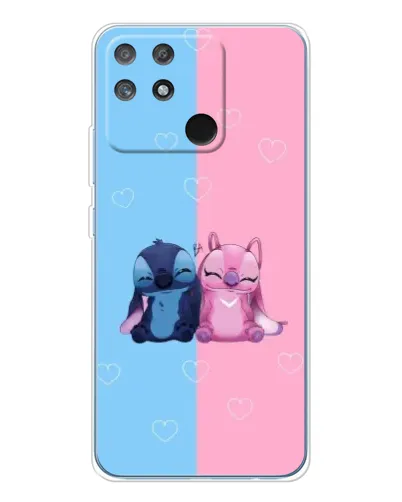 Чехол для Realme NARZO 80 Lite 4G с картинкой «Stitch и Angel Love» Чехол для Realme NARZO 80 Lite 4G с картинкой «Stitch и Angel Love»