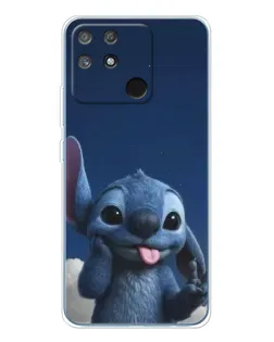 Чехол для Realme NARZO 80 Lite 4G с картинкой «Стич в облаках»