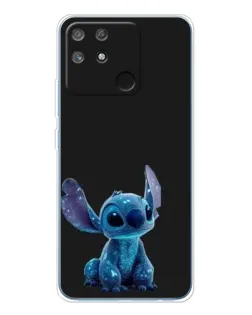 Чехол для Realme NARZO 80 Lite 4G с картинкой «Стич на черном»