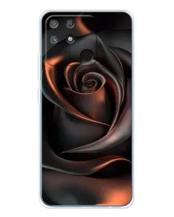 Чохол для Realme NARZO 80 Lite 4G з картинкою «Шовкова чорна троянда»