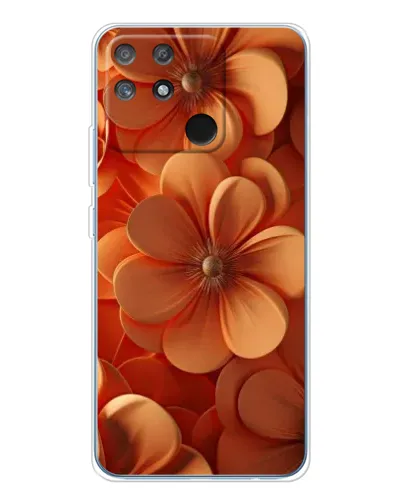 Чохол для Realme NARZO 80 Lite 4G з картинкою «Помаранчева макро квітка»