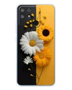 Чохол для Realme NARZO 80 Lite 4G з картинкою «Соняшник та ромашка»