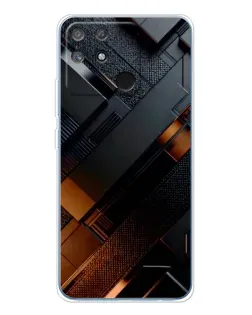 Чехол для Realme NARZO 80 Lite 4G с картинкой «Черные геометрические блоки»