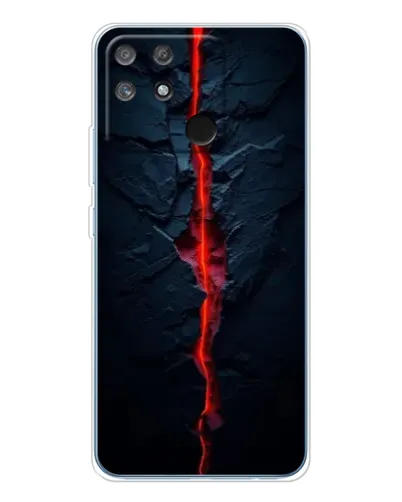 Чехол для Realme NARZO 80 Lite 4G с картинкой «Kрасная лавовая трещина»