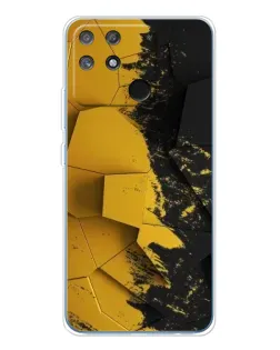 Чехол для Realme NARZO 80 Lite 4G с картинкой «Золотые осколки геометрии»
