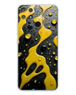 Чехол для Realme NARZO 80 Lite 4G с картинкой «Жидкое желтое золото»