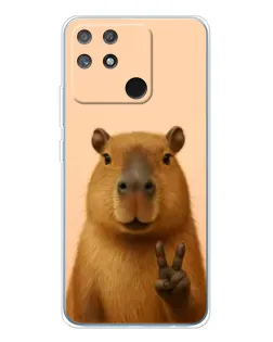 Чехол для Realme NARZO 80 Lite 4G с картинкой «Капибара виктория»