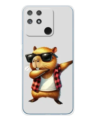 Чехол для Realme NARZO 80 Lite 4G с картинкой «Капибара рэпер даб» Чехол для Realme NARZO 80 Lite 4G с картинкой «Капибара рэпер даб»