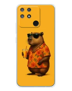 Чехол для Realme NARZO 80 Lite 4G с картинкой «Капибара на отдыхе»