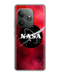 Чехол для Realme Narzo 90 с картинкой «NASA — красная туманность»
