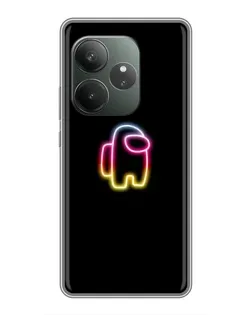 Чехол для Realme Narzo 90 с картинкой «Among Us градиент»