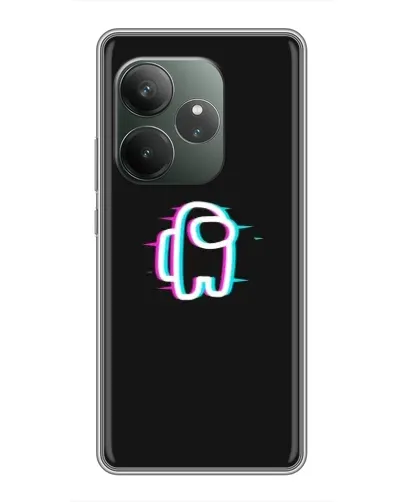 Чехол для Realme Narzo 90 с картинкой «Among Us неон»