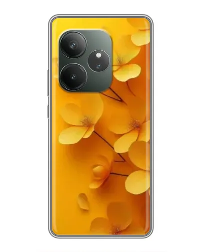 Чехол для Realme Narzo 90 с картинкой «Золотые лепестки»