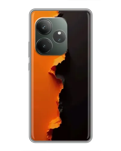 Чехол для Realme Narzo 90 с картинкой «Оранжевый разлом» Чехол для Realme Narzo 90 с картинкой «Оранжевый разлом»