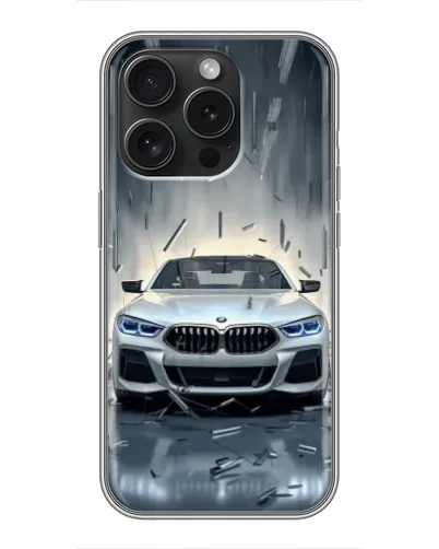 Чехол для Realme Narzo Power с картинкой «BMW в свете фар»