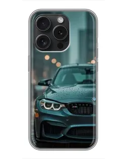 Чехол для Realme Narzo Power с картинкой «BMW в огнях города»