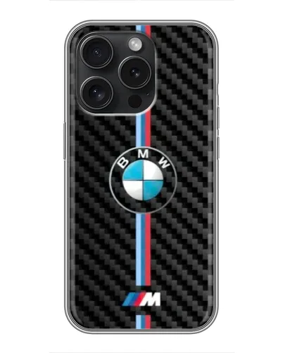 Чехол для Realme Narzo Power с картинкой «Эмблема BMW и карбон»