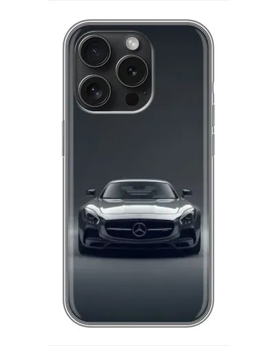 Чехол для Realme Narzo Power с картинкой «Mercedes на черном»