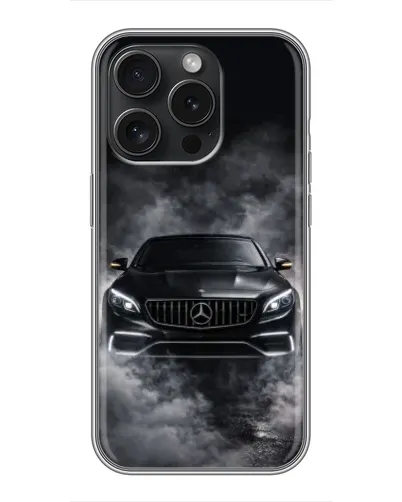 Чехол для Realme Narzo Power с картинкой «Mercedes в дыму»