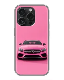 Чехол для Realme Narzo Power с картинкой «Розовый Mercedes AMG»