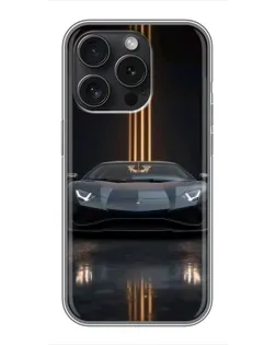 Чохол для Realme Narzo Power з картинкою «Lamborghini золоті лінії»