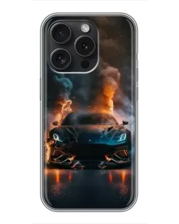 Чохол для Realme Narzo Power з картинкою «Lamborghini димна естетика»