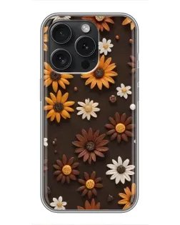 Чохол для Realme Narzo Power з картинкою «Візерунок з маленьких соняшників»