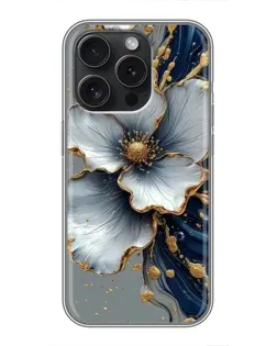 Чохол для Realme Narzo Power з картинкою «Біла квітка та золотий флюїд»