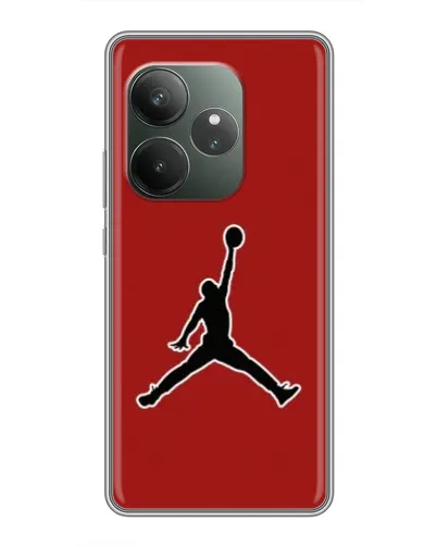 Чехол для RealMe Neo7 с картинкой «Jordan Red Back»