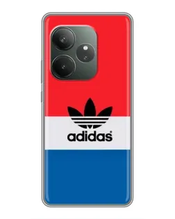 Чехол для RealMe Neo7 с картинкой «Ретро блоки Adidas»