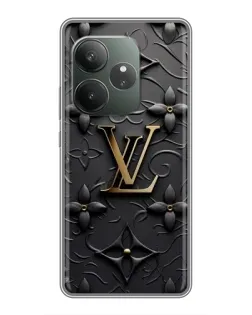 Чехол для RealMe Neo7 с картинкой «Кожаная текстура LV»