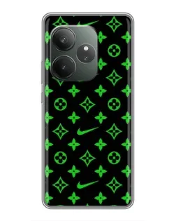 Чехол для RealMe Neo7 с картинкой «Неоновый принт LV»
