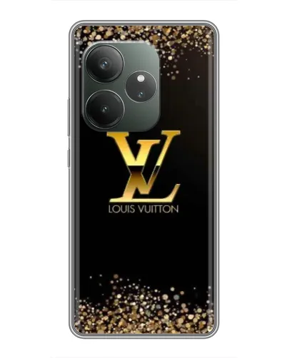 Чехол для RealMe Neo7 с картинкой «LV — золотые искры»